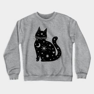 Starry Void Cat Crewneck Sweatshirt